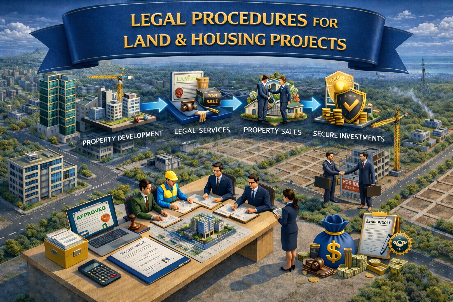 Thủ tục pháp lý đất đai và nhà ở của dự án