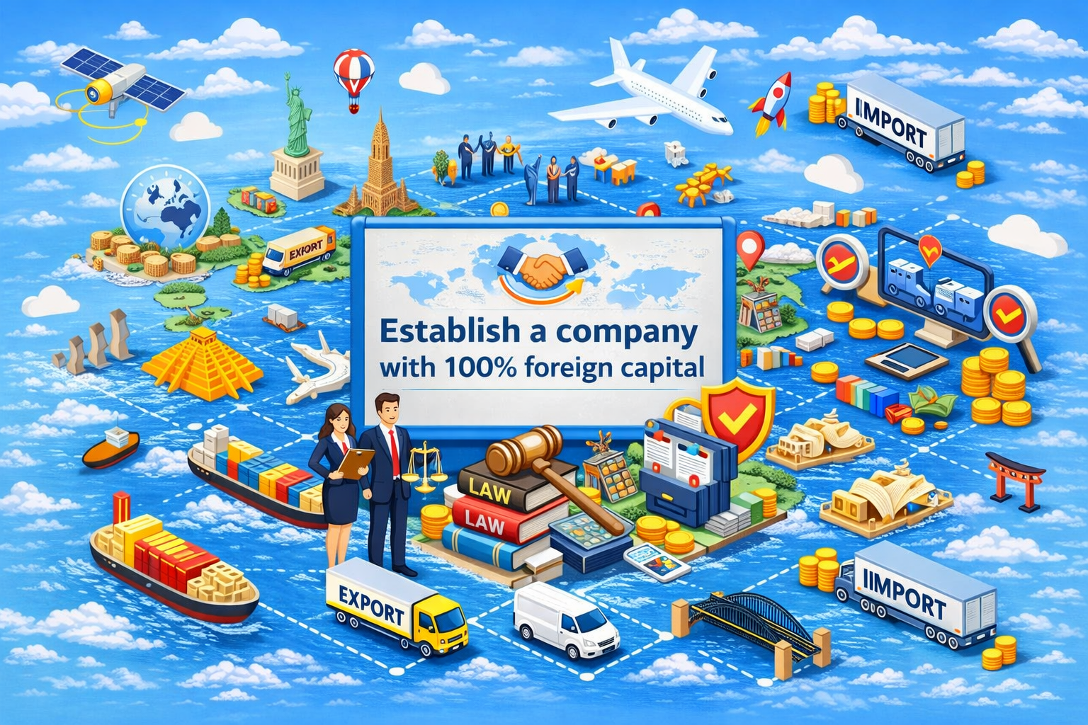 Thành lập công ty 100 % vốn nước ngoài