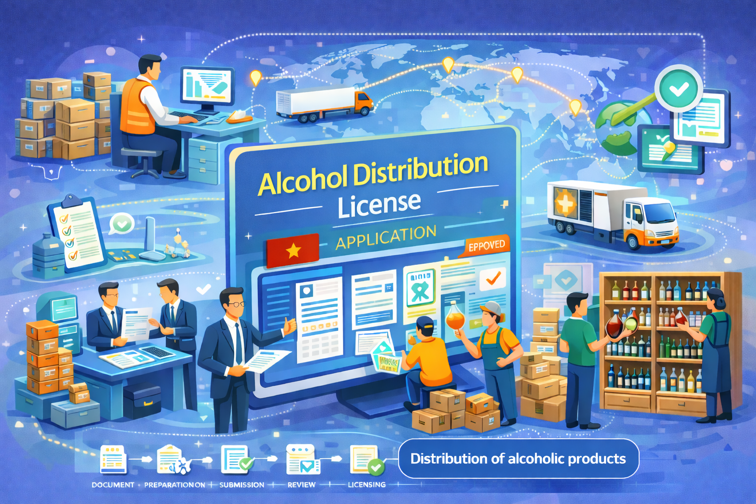 Giấy phép phân phối rượu