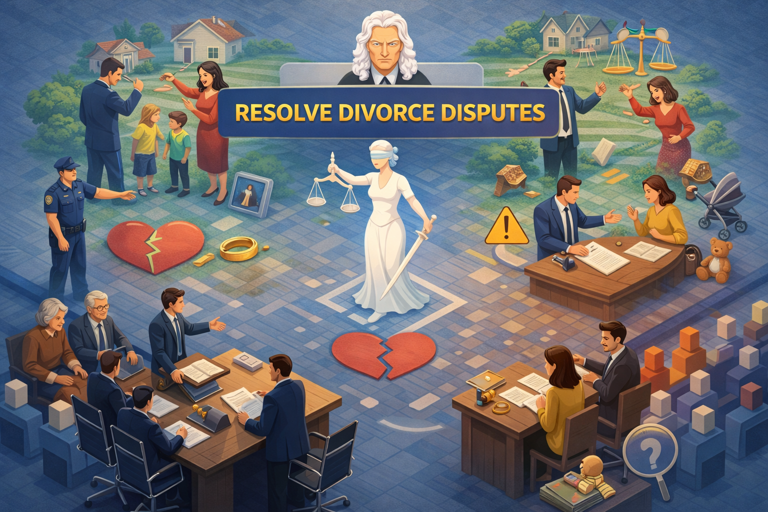 Giải quyết tranh chấp ly hôn